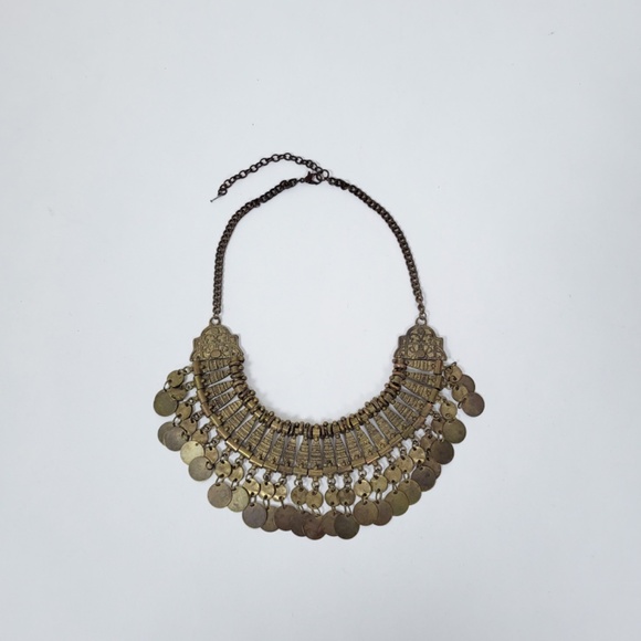 Vintage Gold Statement Necklace - Picture 6 of 8